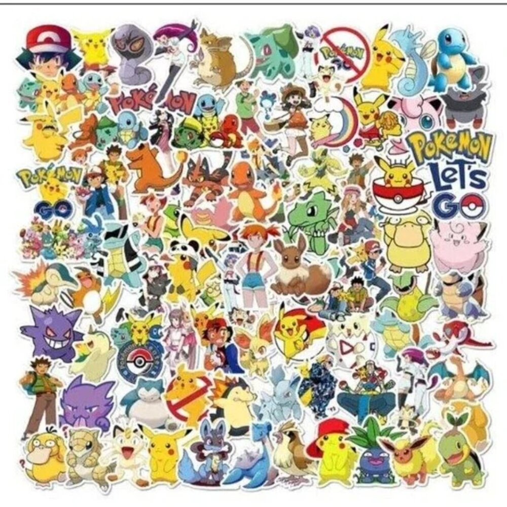 POKEMON Cartoon Anime Stickers‎ (25 pc) SO CUTE!!!
